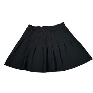 Indero Active Black Pleated Moisture Wicking Athleisure Skort Tennis Skirt Large